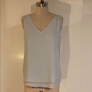 Ann Taylor light blue v-neck blouse